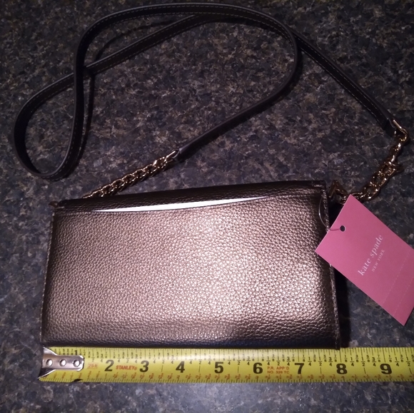 Was💲89! Unique ♠️Kate Spade "Wallet on a Chain" - Picture 14 of 16